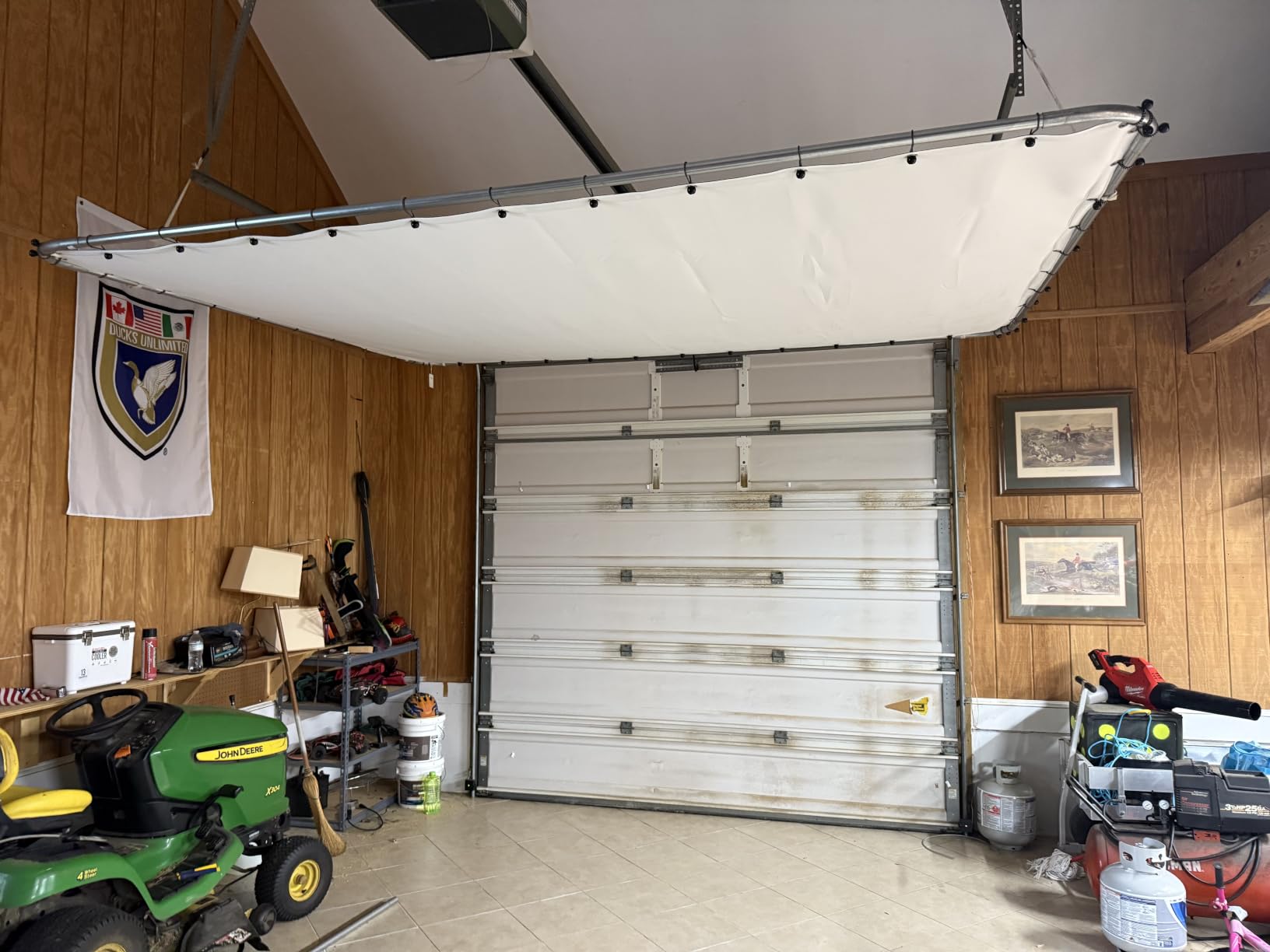 Golf Simulator Impact Screen Professional 3D Air Mesh Screen for Home/Indoor Training, Golf Projector Hitting Net for Practice with Grommet Holes, 7 Size Options customer photo 1