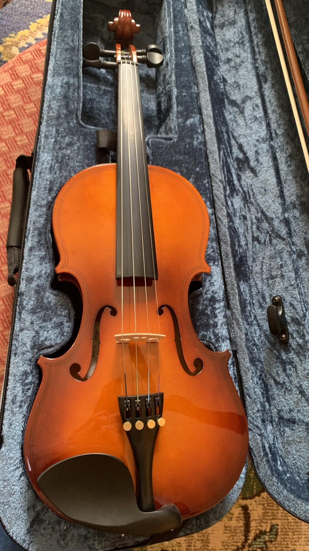 Vangoa 1/2 Violin Set for Beginners Kids Student Fiddle Half Size Acoustic Violin Outfit with Starter Kit for Children Teens, Natural customer photo 1