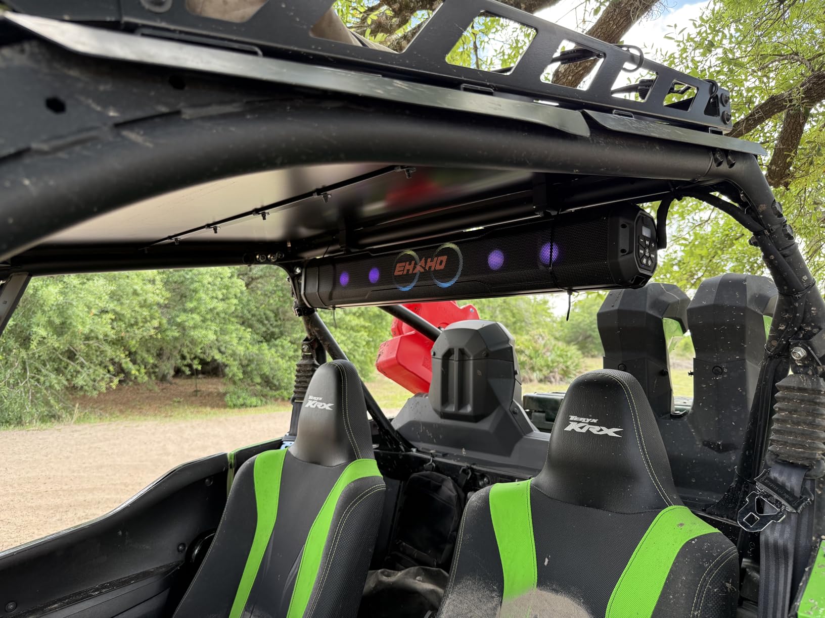 Ehaho 26'' UTV Sound Bar, Golf Cart Speaker Bluetooth with RGB Party Lights customer photo 1