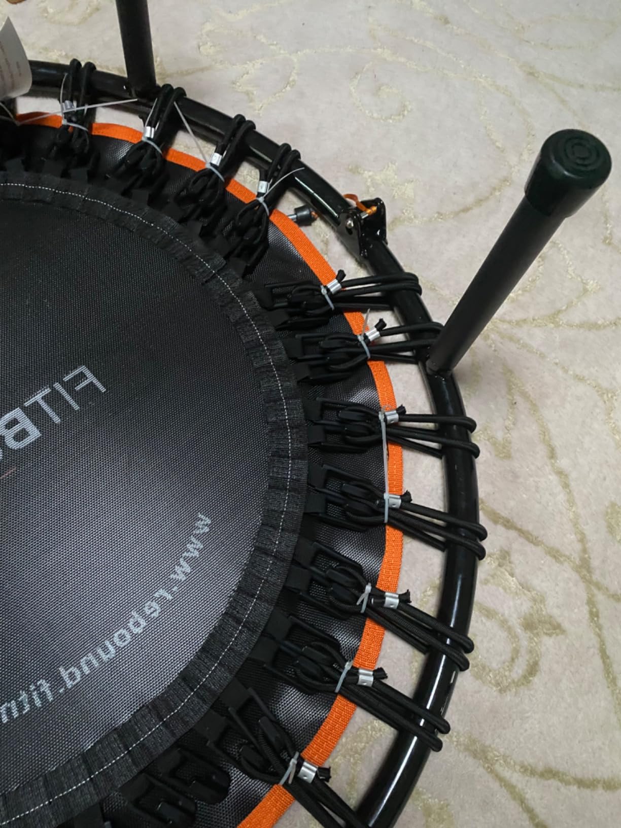 MXL FIT Bounce PRO Bungee Rebounder - Premium Indoor Mini Trampoline for Adults, Silent Low-Impact Bounce, Half-Folding with Foldable Steel Legs & Carry Bag - 40 in, 400lb customer photo 1