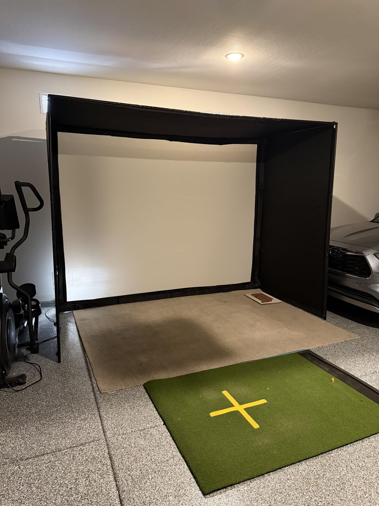 Golf Simulator Enclosure for Home Garage Indoor Sim Practice with Screen customer photo 2