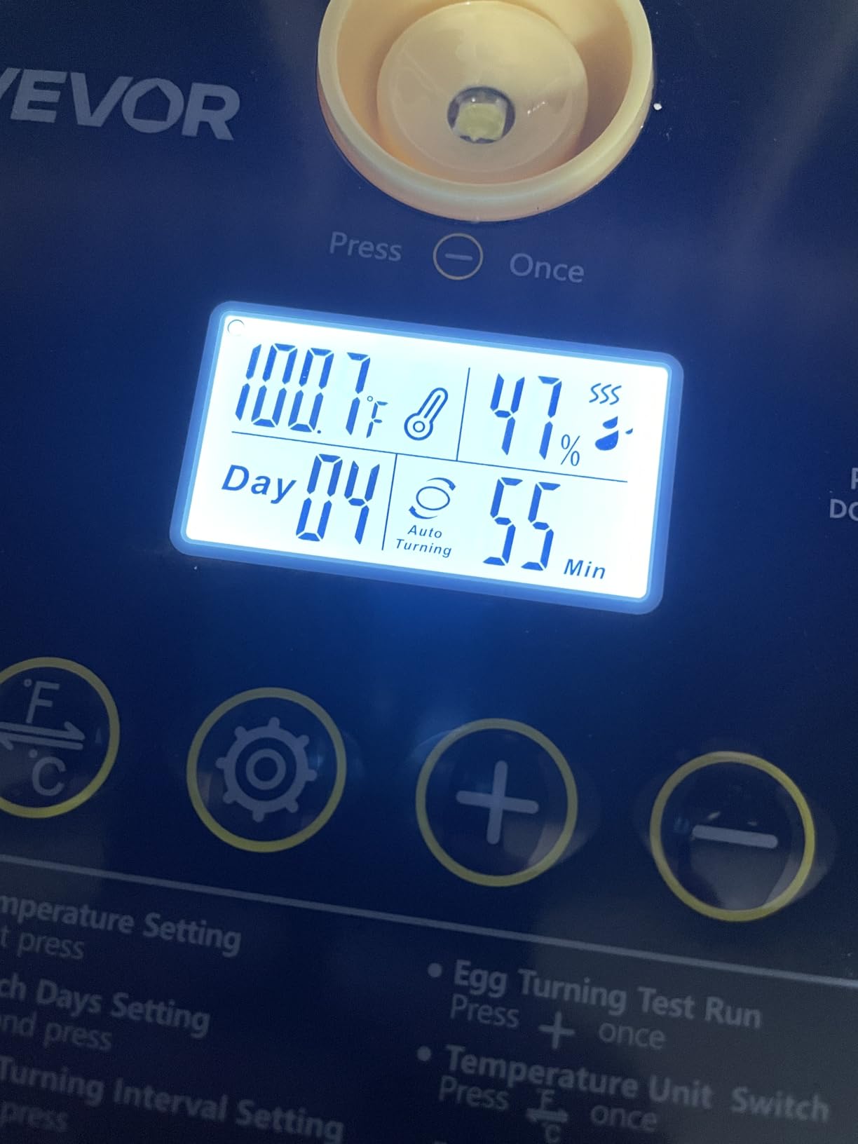 VEVOR 24 Egg Incubator, Automatic Egg Turner with LED Candler, Temperature & Humidity Control, 360° View Clear Window, Auto Water Refill, Poultry Eggs Incubators for Hatching Chicks Ducks Goose Quail customer photo 2
