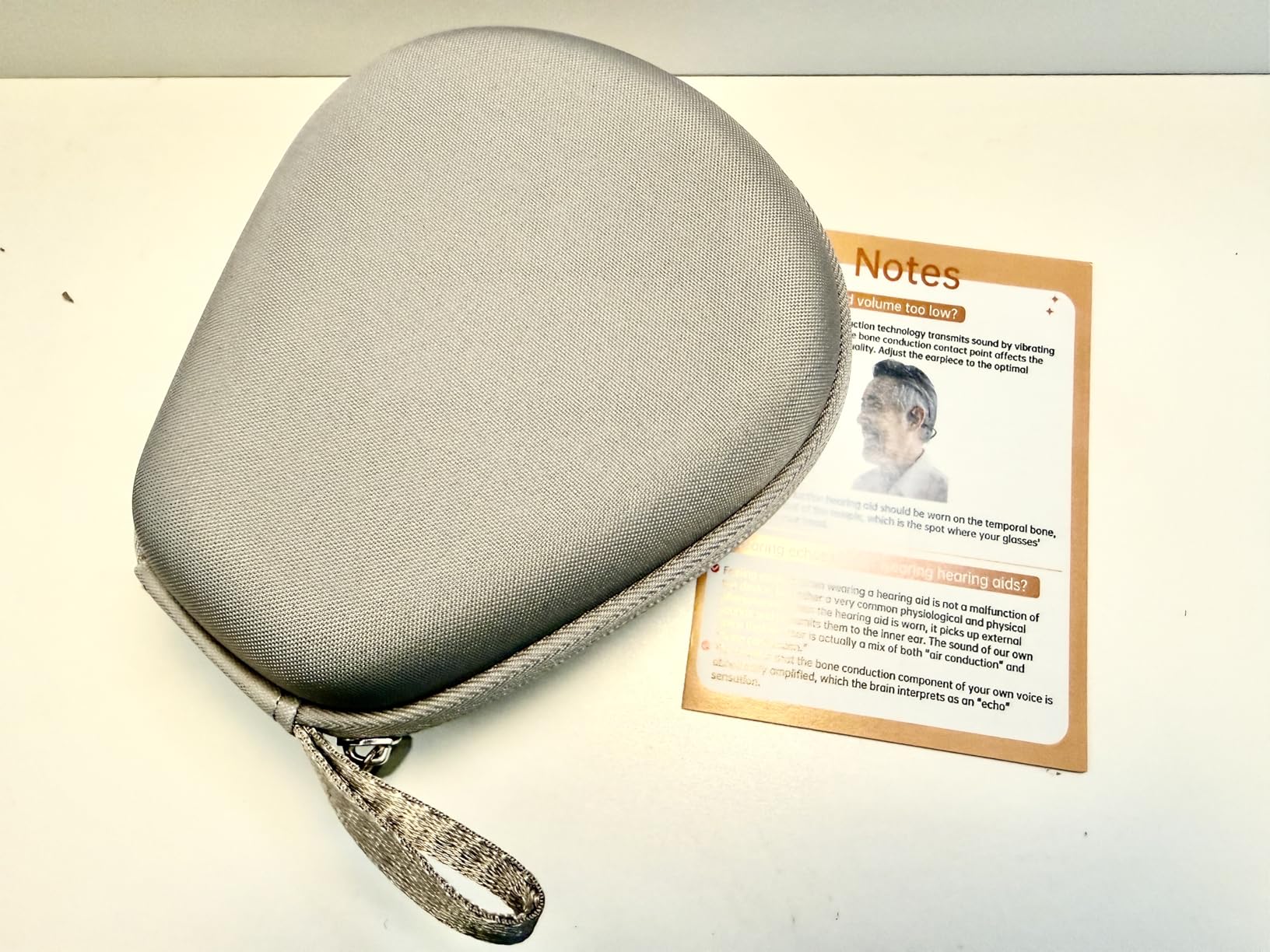 Bone Conduction Hearing Aids for Seniors and Adults,Open-Ear Hearing Amplifier,Hearing Protection,Comfortable Wearing,Rechargeable And 20H Working Time,Clear Sound and Easy to Use customer photo 2