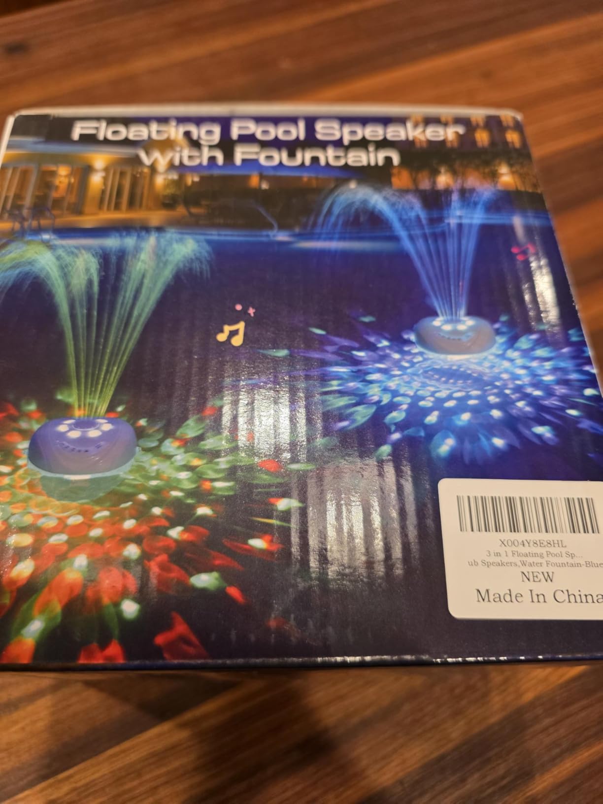 FluSing 3 in 1 Bluetooth Pool Speaker with Fountain,Rechargeable Speaker customer photo 2
