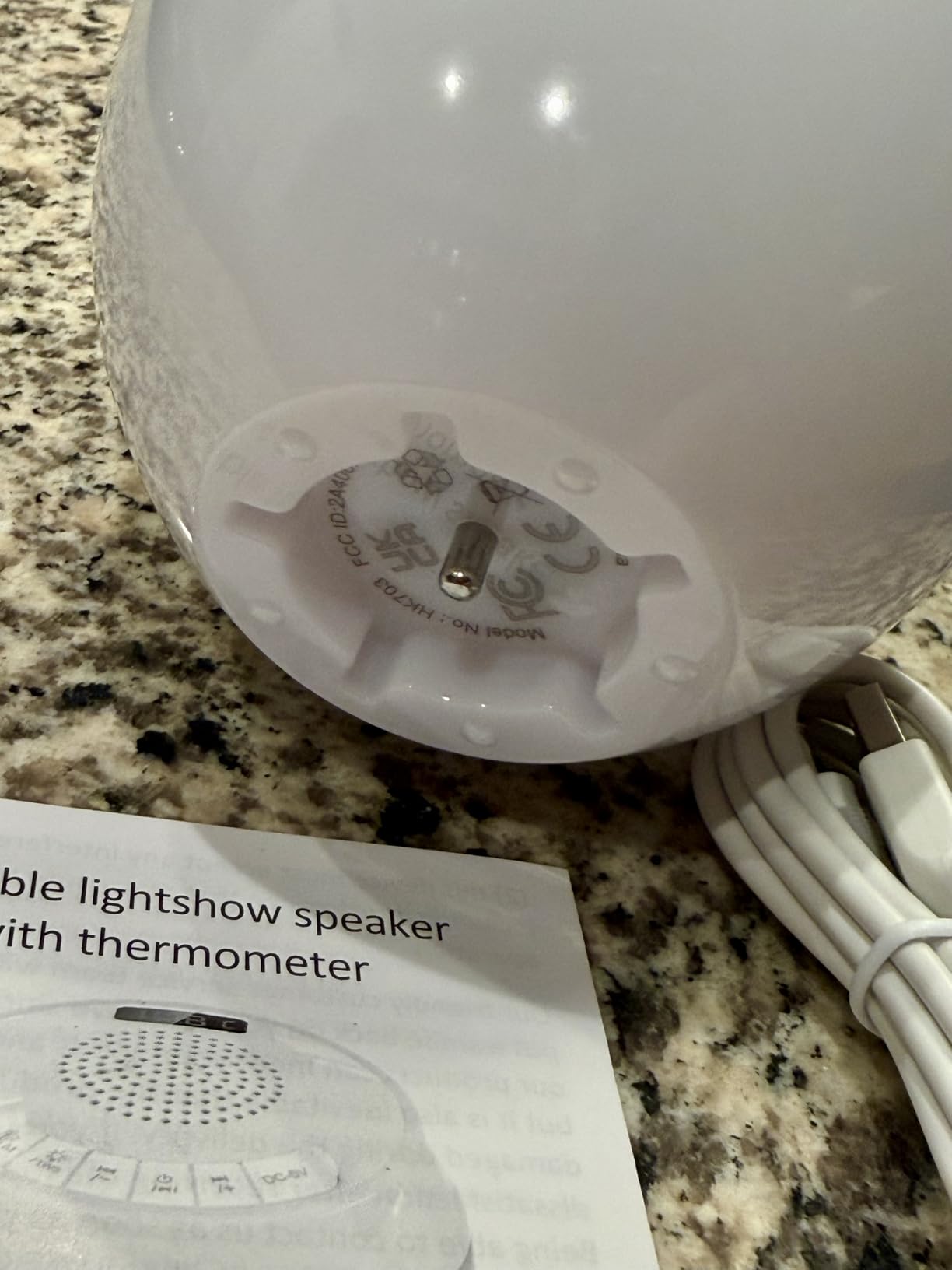 AearKing 3in1 Floating Pool Speaker with Digital Pool Thermometer & Lights customer photo 2