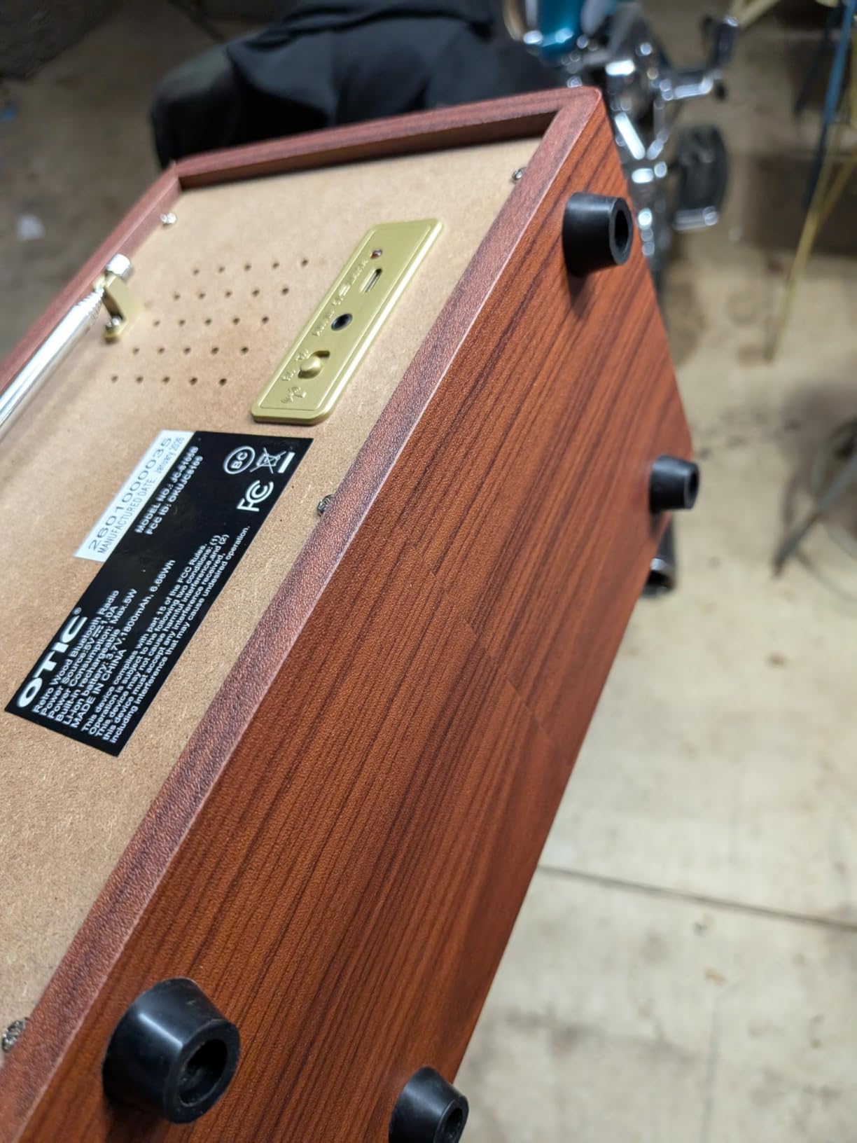 OTIC Vintage Wood AM/FM Bluetooth Radio with Speakers, Retro Home Decor customer photo 1