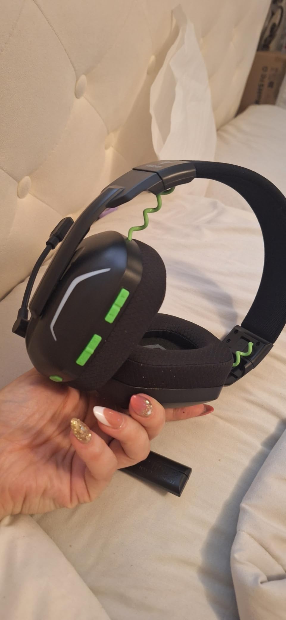 WESEARY Wireless Gaming Headset with Mic for Ps5, Ps4, PC| 3D Spatial Audio customer photo 1