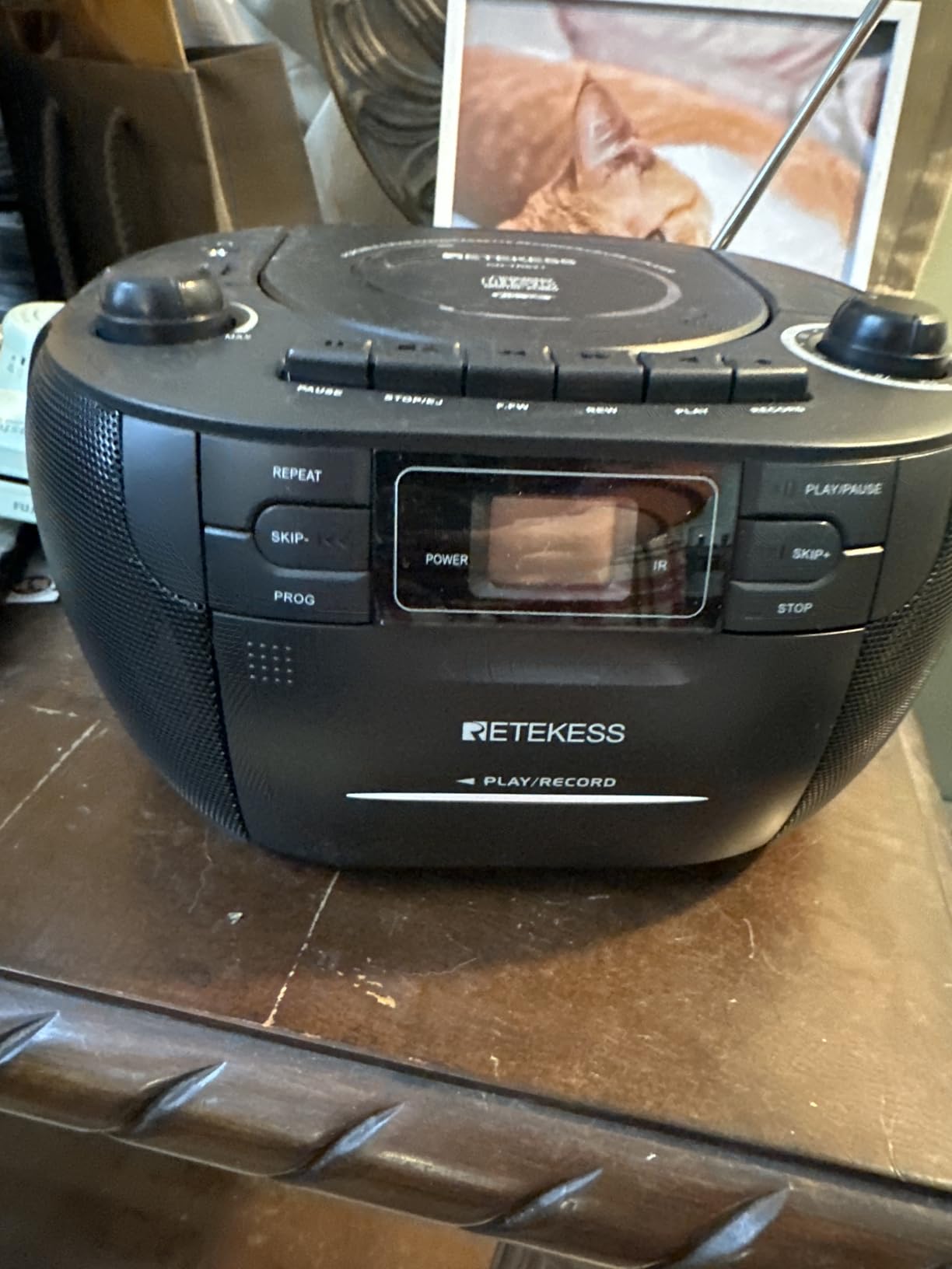 Retekess TR621P CD Player Boombox, Cassette Tape Player customer photo 1