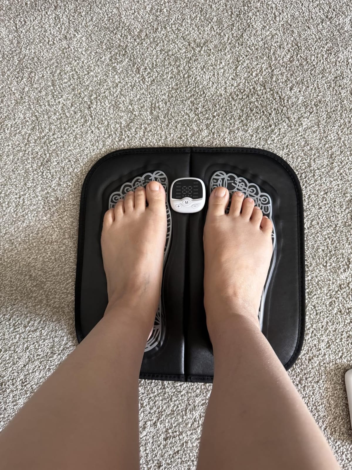 Transcutaneous Electrical Nerve Stimulator for Pain Relief,EMS Foot Stimulator Temporarily Reduce Lower Extremity Pain, EMS Foot Massager for Increase Local Blood Circulation. customer photo 1