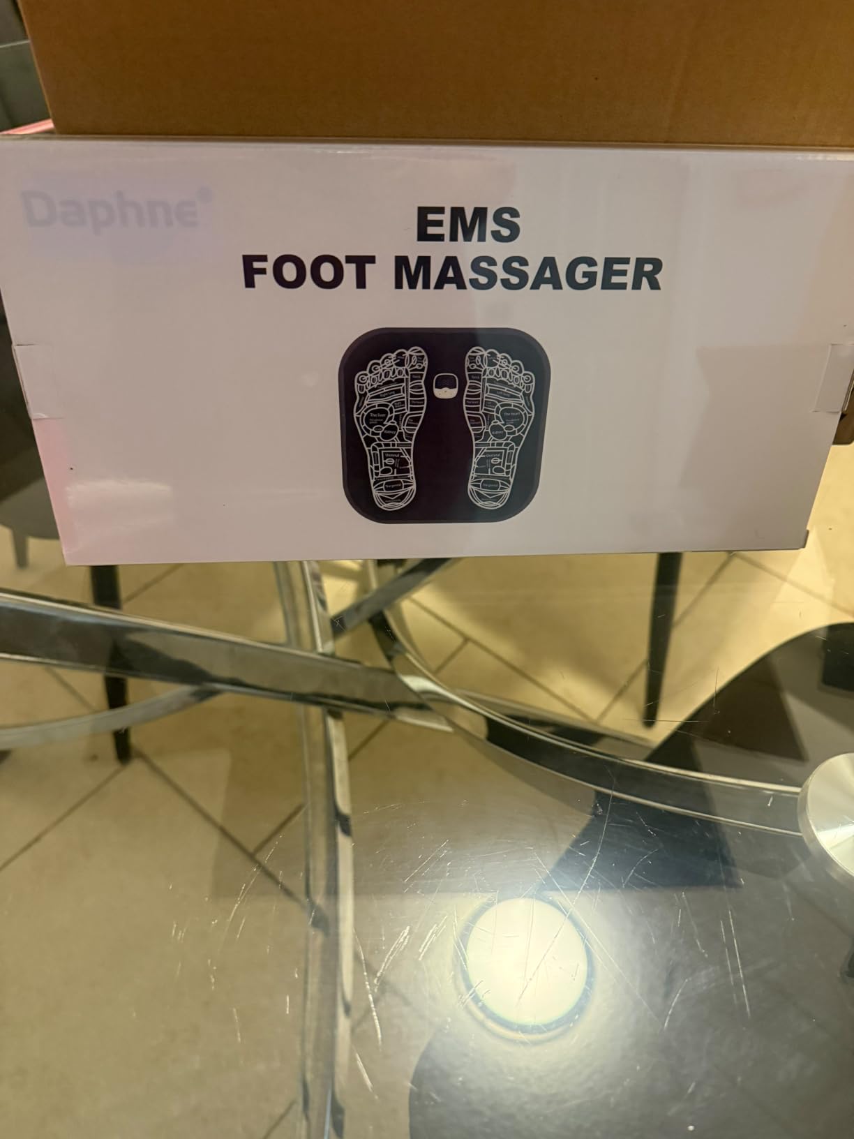 Transcutaneous Electrical Nerve Stimulator for Pain Relief,EMS Foot Stimulator Temporarily Reduce Lower Extremity Pain, EMS Foot Massager for Increase Local Blood Circulation. customer photo 2