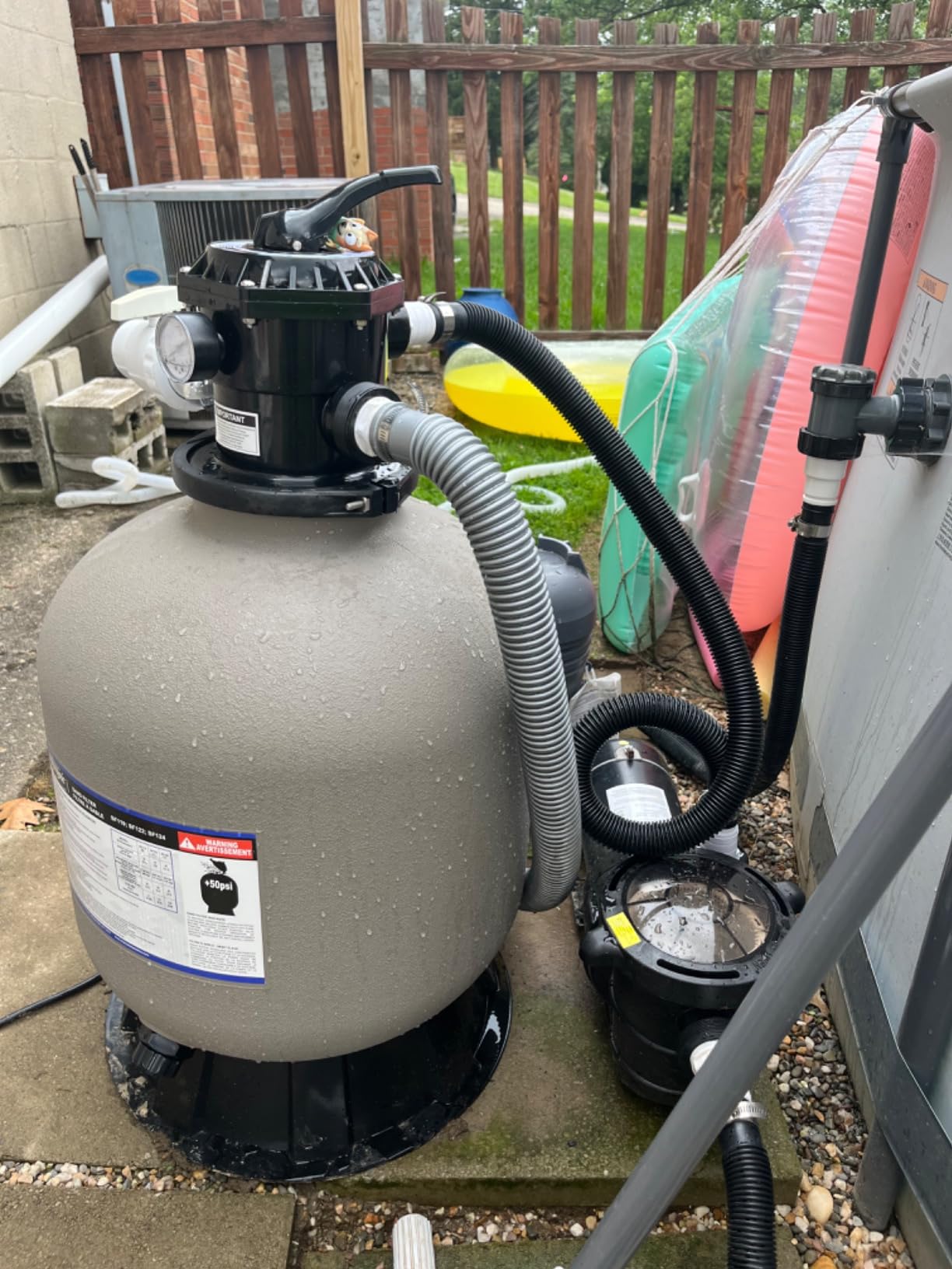 VIVOHOME 1.5HP Pool Pump Dual Speed with Remote Timer 115V customer photo 1