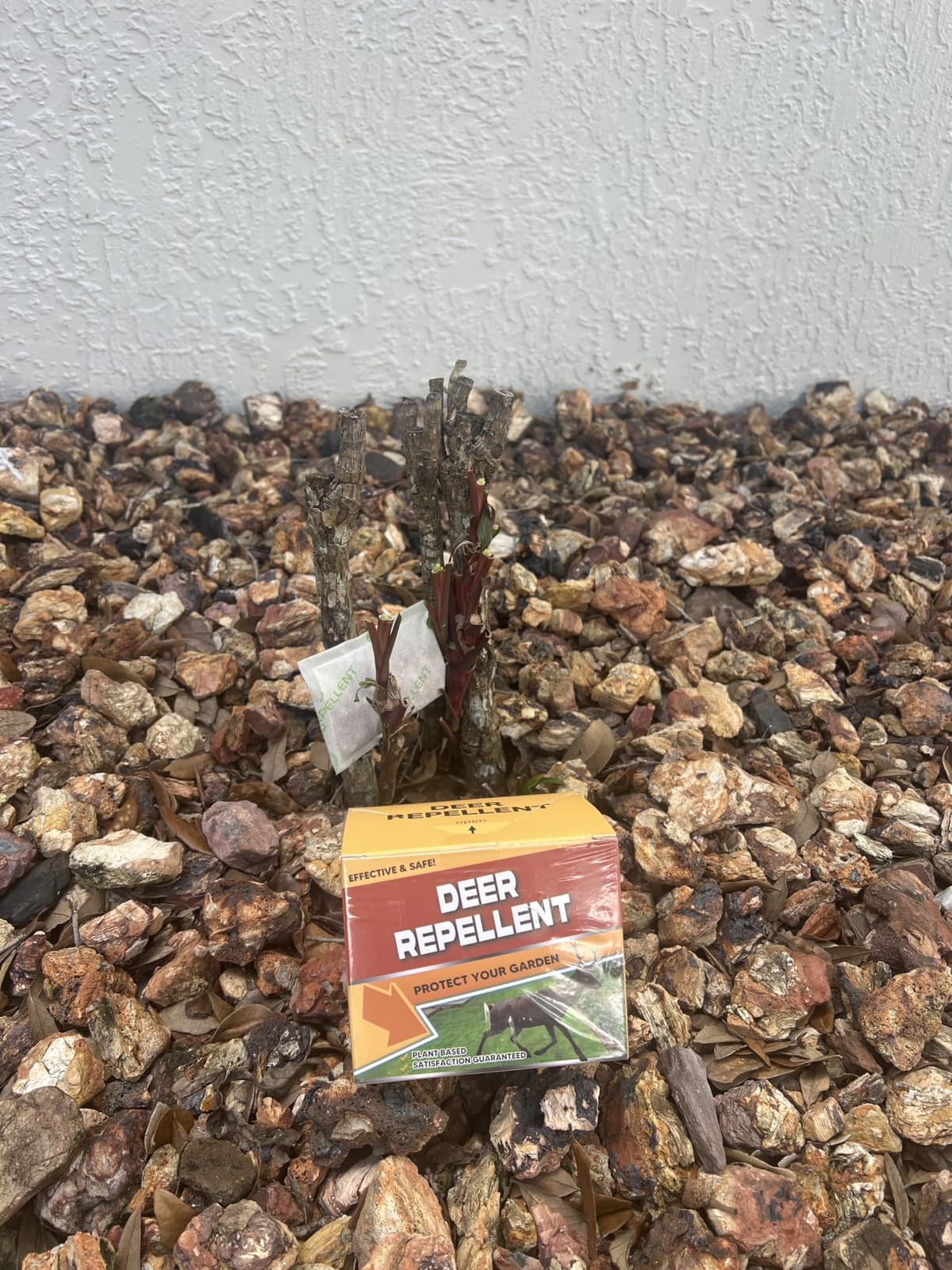 fcesiweg Deer Repellent Outdoor, Rabbit and Deer Repellent for Plants, Rabbit Repellent Outdoor, Bunny Repellent, Deer Away, Keep Deer & Rabbit Out of Yards, 90 Days Protection, 12 Packs customer photo 2