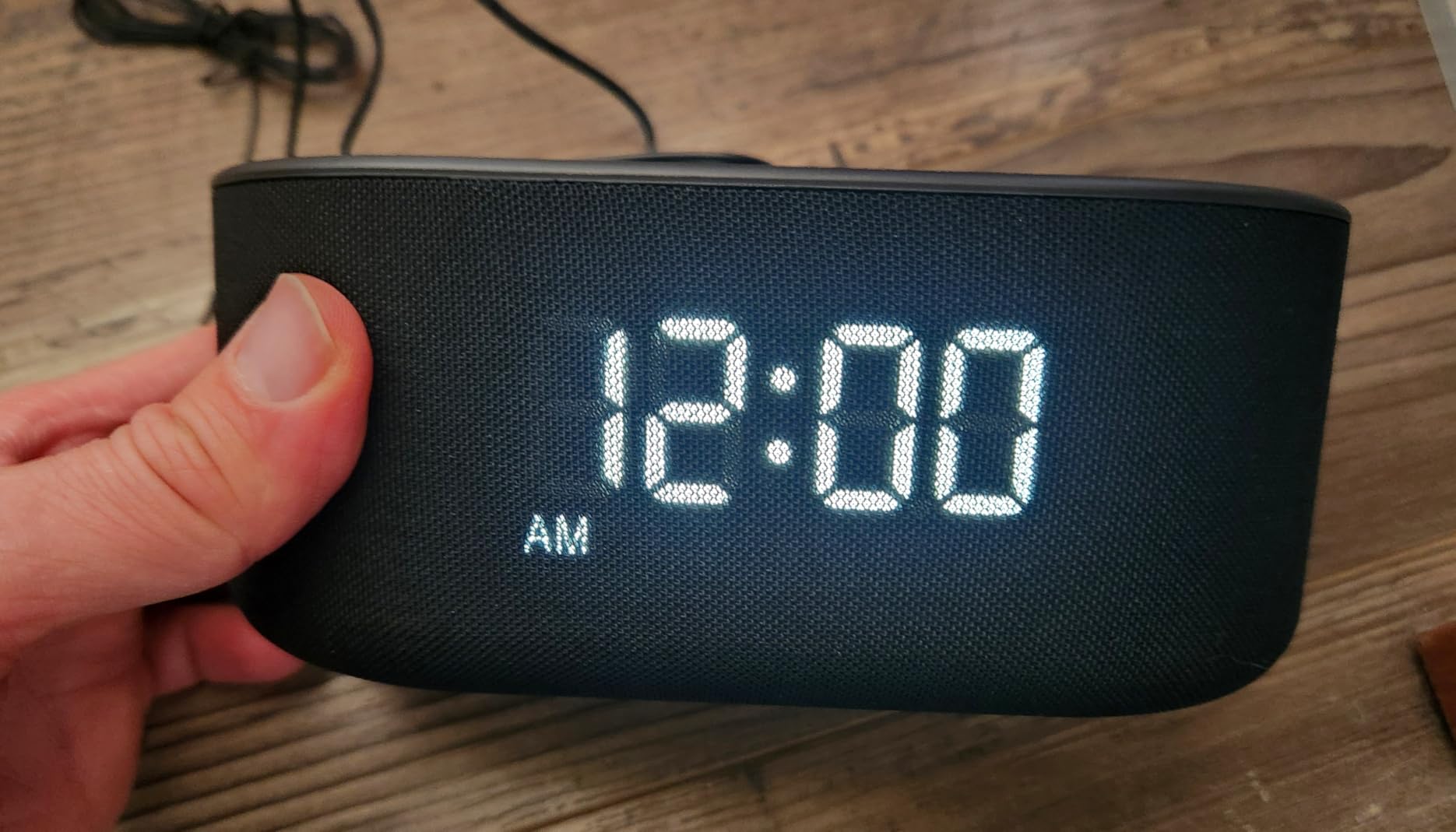 DreamSky Alarm Clock Radio with Wireless Charging and Bluetooth Speaker customer photo 1