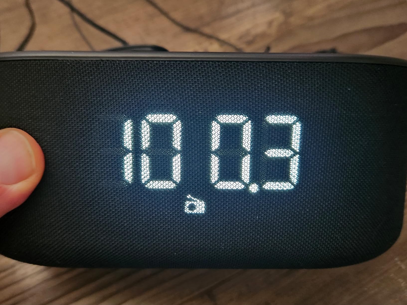 DreamSky Alarm Clock Radio with Wireless Charging and Bluetooth Speaker customer photo 2