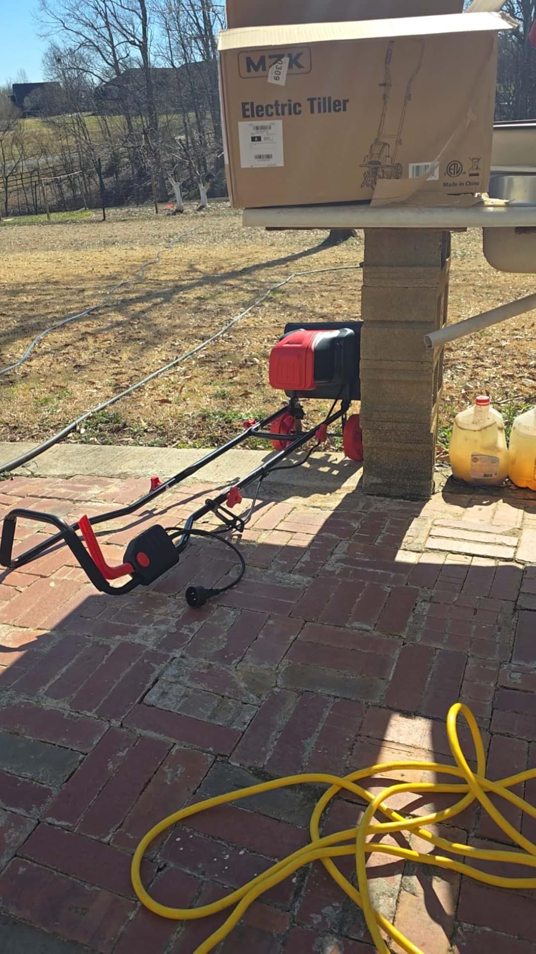 MZK 12-Inch 10.5A Electric Tiller Cultivator,Garden Rototiller 8-Inch Depth customer photo 1