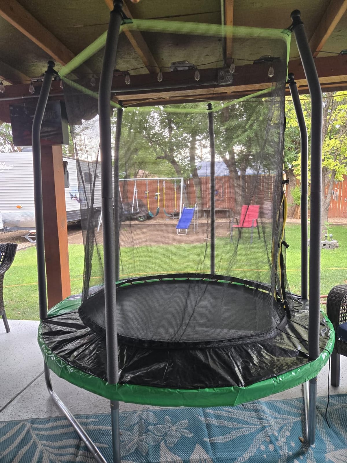 AOTOB 12 FT/14 FT Rectangle Trampoline with Net customer photo 1