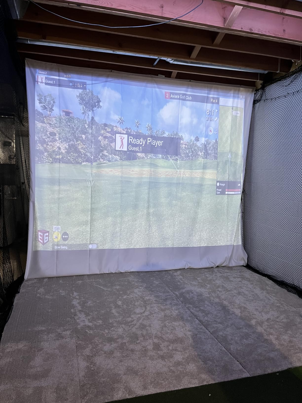 amazgolf Golf Simulator Impact Screen（118 * 78 98 * 98 118 * 118 118 * 138） for Golf Training, Indoor Golf Simulators, Washable Golf Impact Screen for Golf Practice customer photo 2