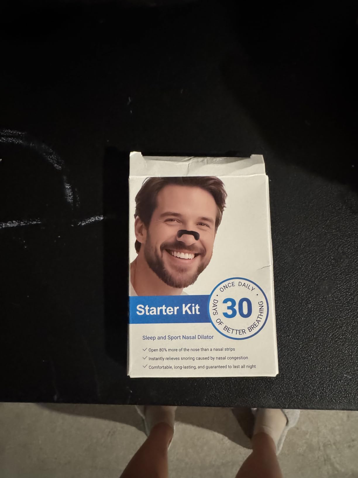 Nasal Strips for Snoring, Extra Strength Snoring Solution Nose Strips, Improve Breathing and Sleep Quality (30 Count, Black) F customer photo 2