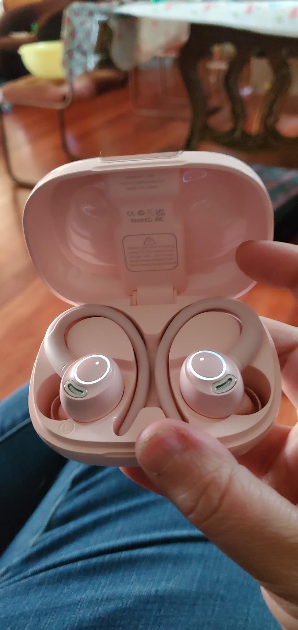 Wireless Sports Earbuds with Secure Earhooks, 48H Deep Bass/ENC Mic Ear Bud customer photo 2