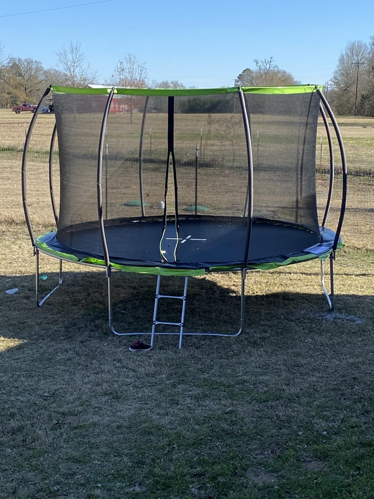 SKOK 14 FT Rectangle Outdoor Trampoline with Net and Ladder for Kids customer photo 1