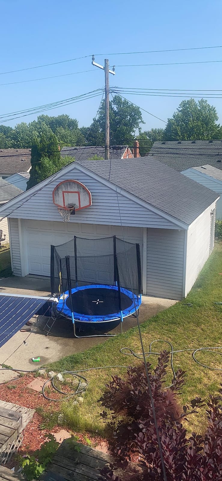 SKOK 14 FT Rectangle Outdoor Trampoline with Net and Ladder for Kids customer photo 2