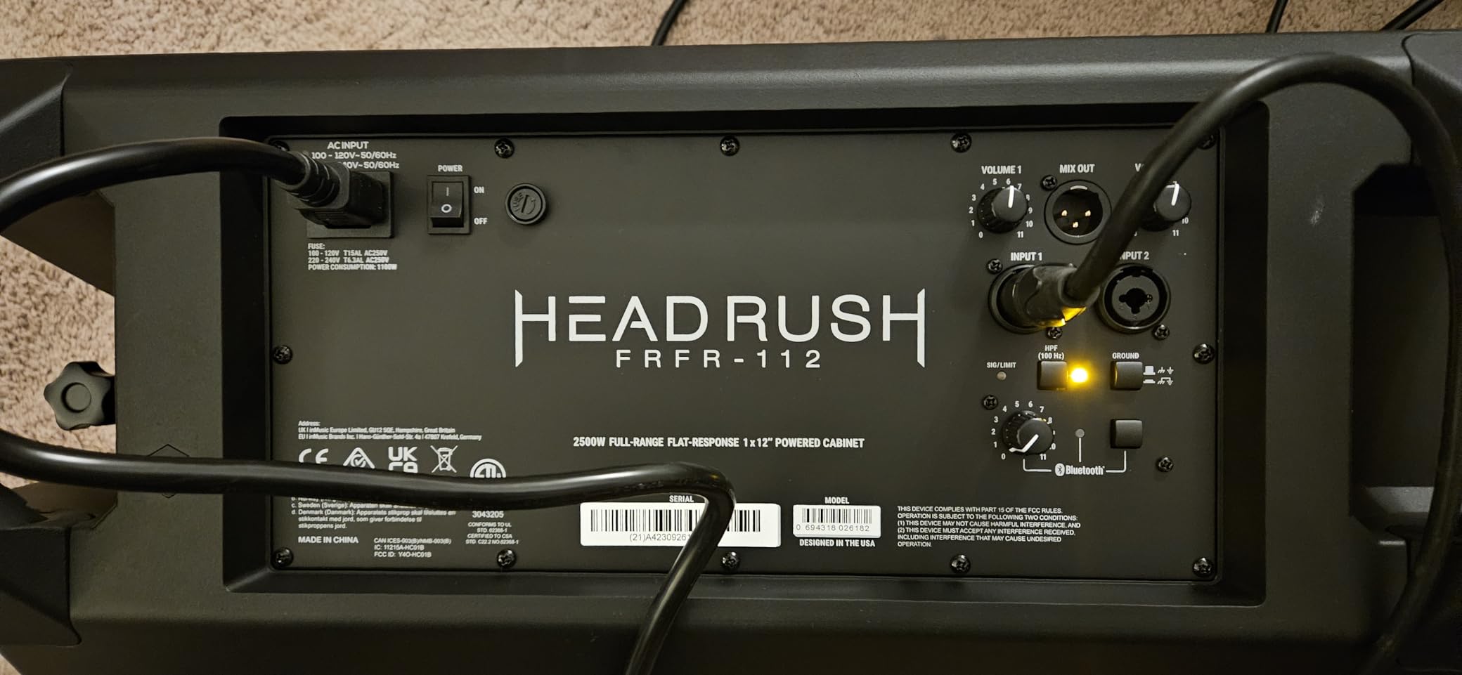 HeadRush FRFR-8 CAB 480W Full-Range Flat-Response 8