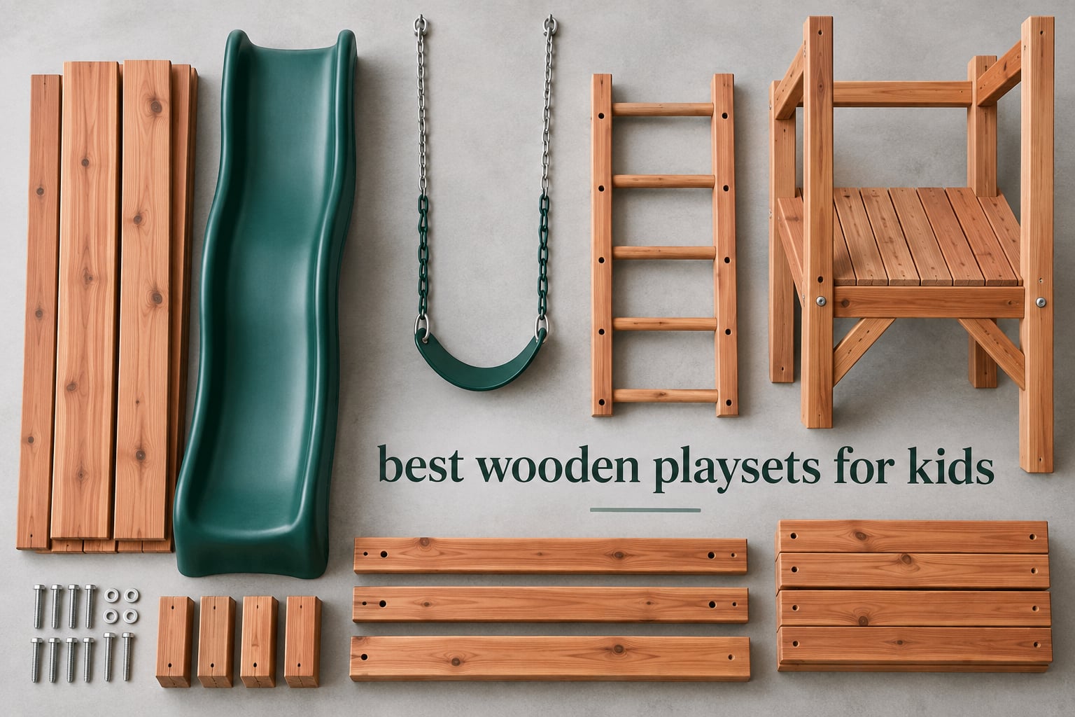 best wooden playsets for kids