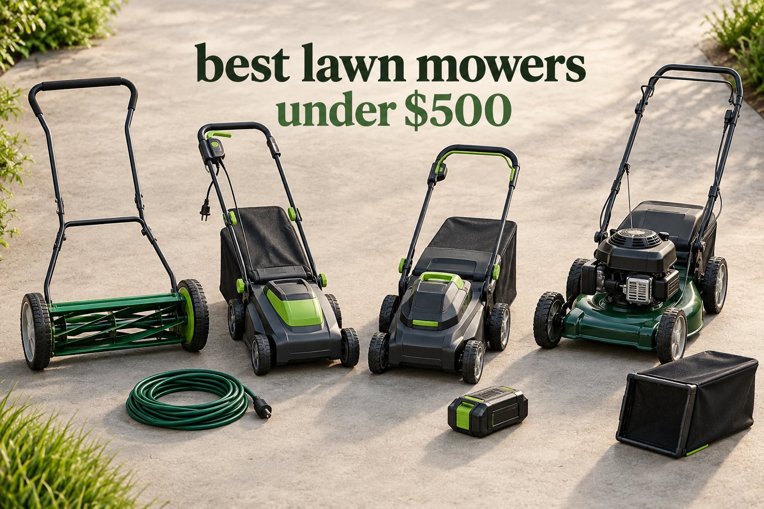 best lawn mowers under $500