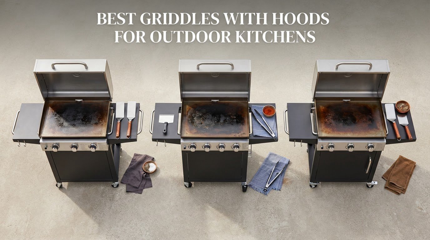 best griddles with hoods for outdoor kitchens