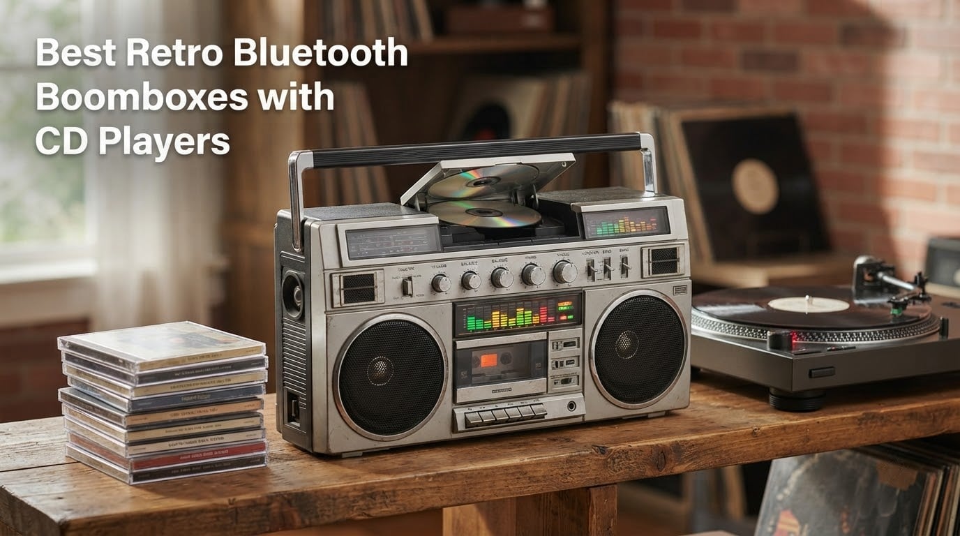 Best Retro Bluetooth Boomboxes with CD Players
