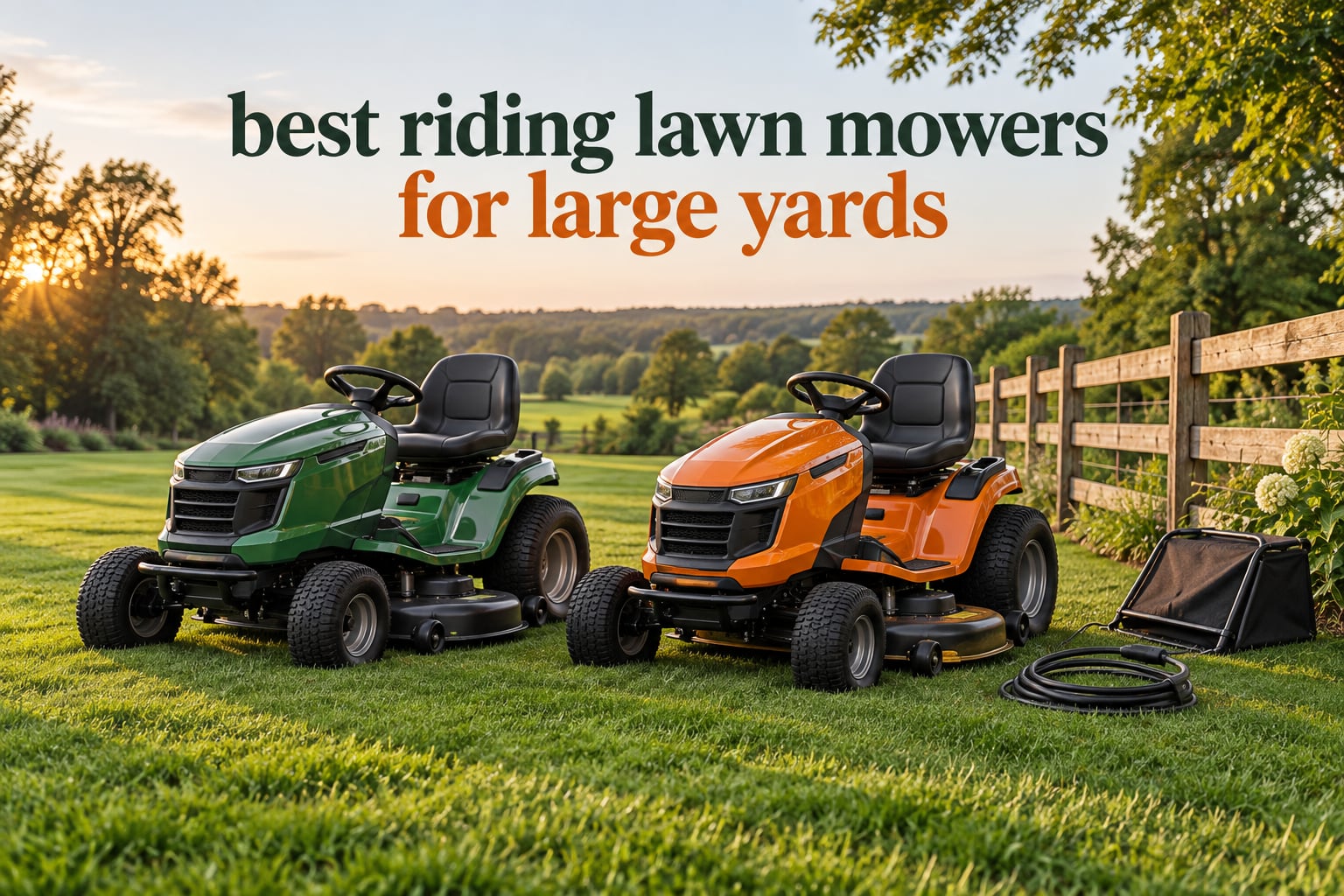 best riding lawn mowers for large yards