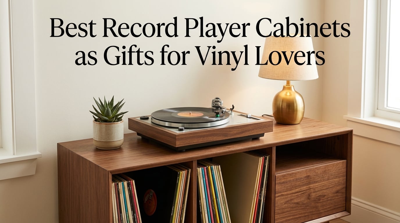 Best Record Player Cabinets as Gifts for Vinyl Lovers