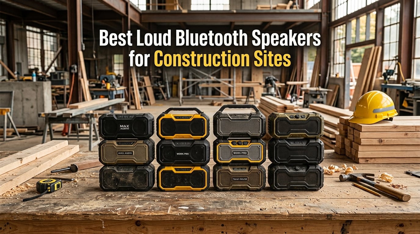 Best Loud Bluetooth Speakers for Construction Sites