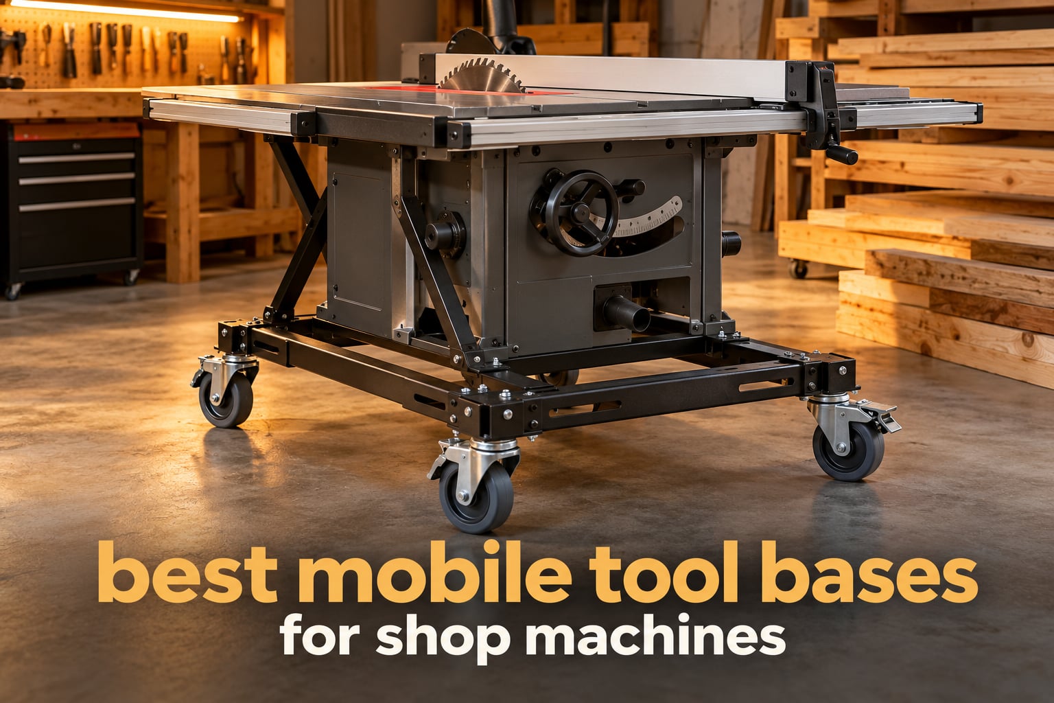best mobile tool bases for shop machines