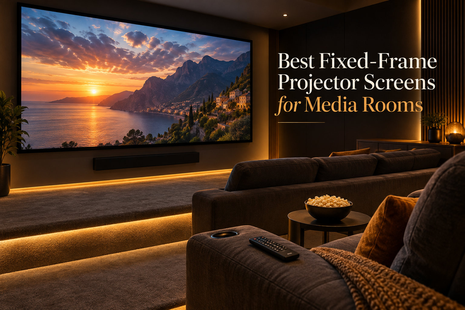 Best Fixed-Frame Projector Screens for Media Rooms