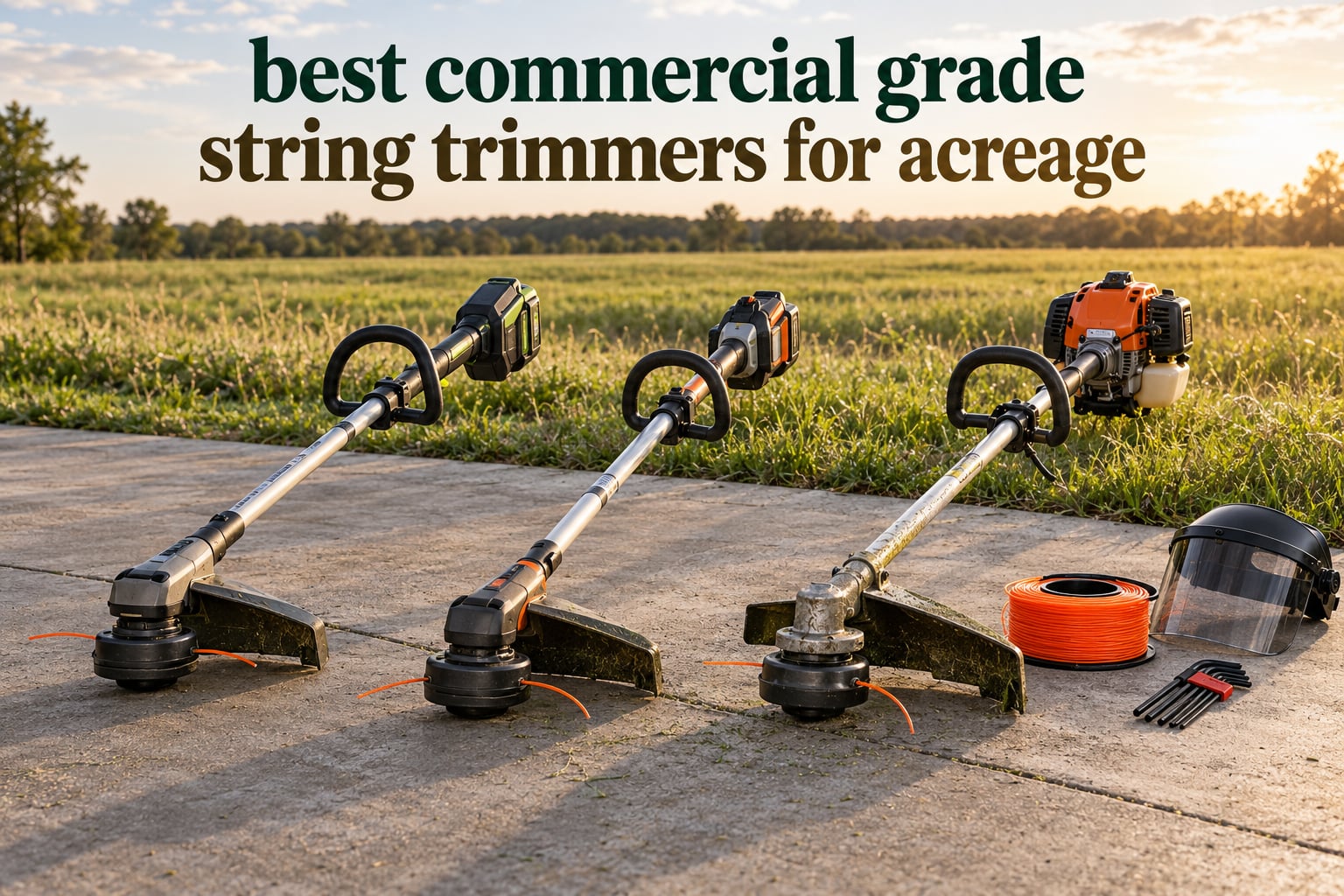 best commercial grade string trimmers for acreage