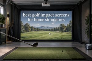 best golf impact screens for home simulators