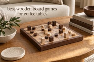 best wooden board games for coffee tables