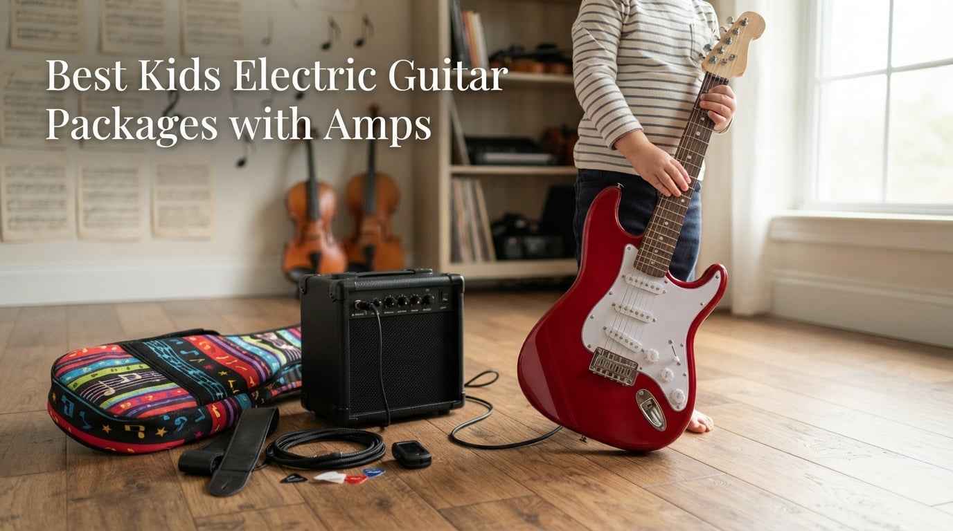 Best Kids Electric Guitar Packages with Amps