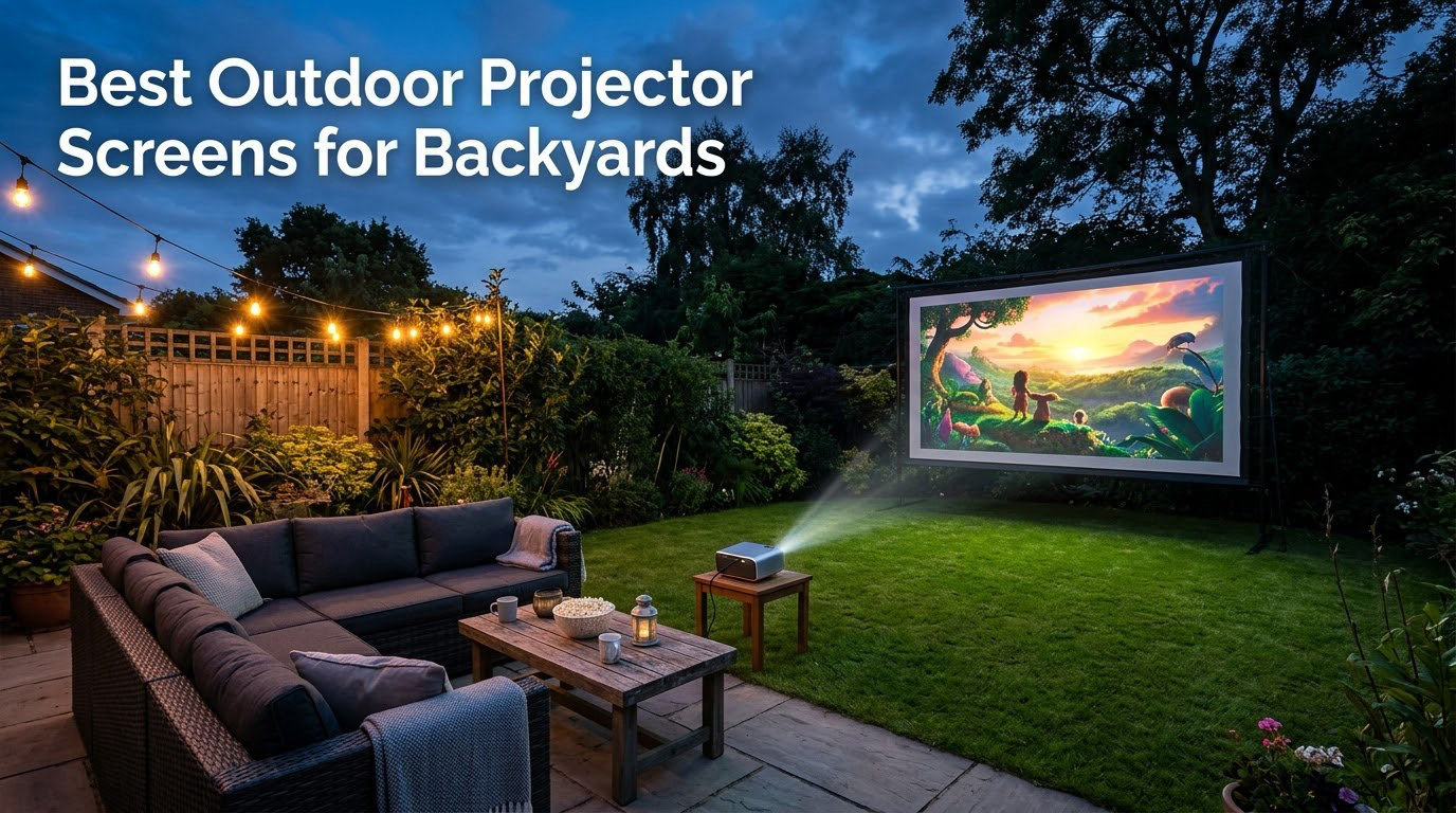 Best Outdoor Projector Screens for Backyards
