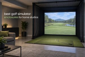 best golf simulator enclosures for home studios