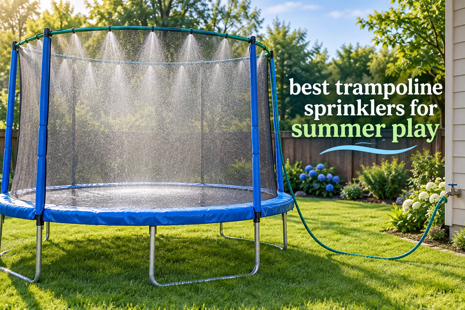 best trampoline sprinklers for summer play
