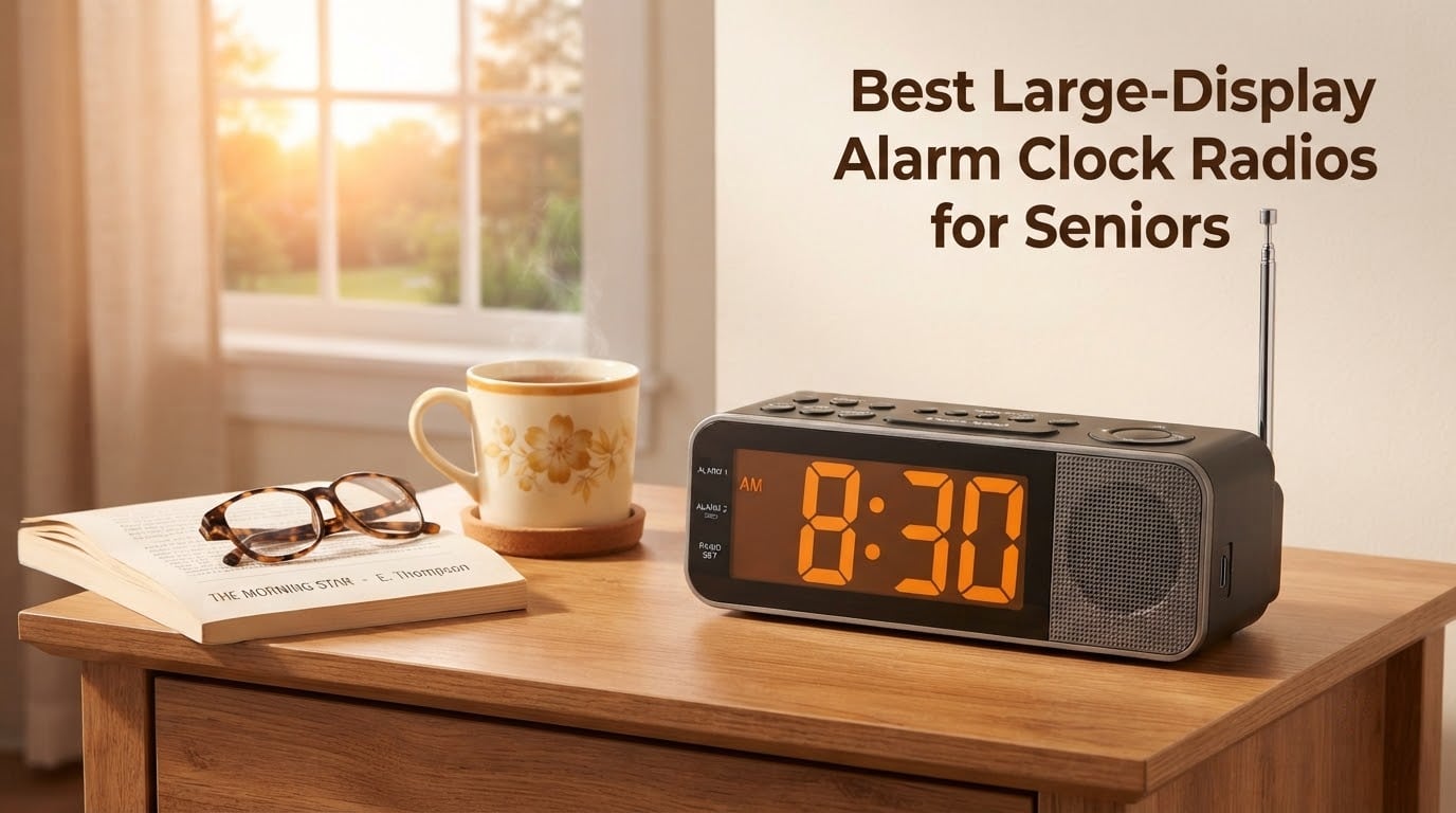 Best Large-Display Alarm Clock Radios for Seniors