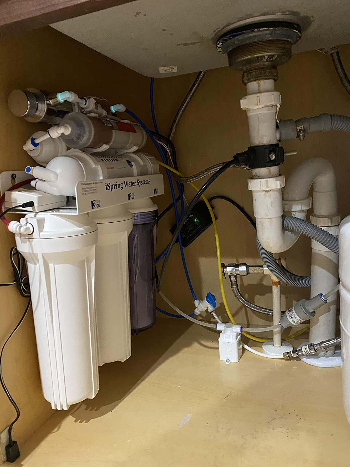 iSpring RCC7AK-UV, NSF 58&372 Certified, 7-Stage Reverse Osmosis Water Filter System with Alkaline and LED UV Filter, Patented Top-Mounted Faucet Design for Easy Installation customer photo 2