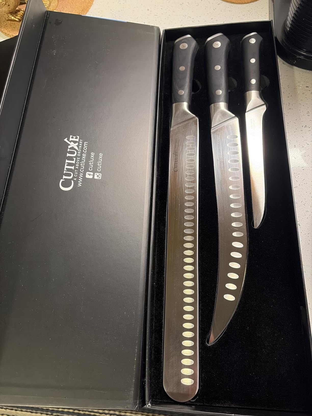 Cutluxe Butcher Knife Set, Brisket, Breaking & Boning Knife for Meat customer photo 2