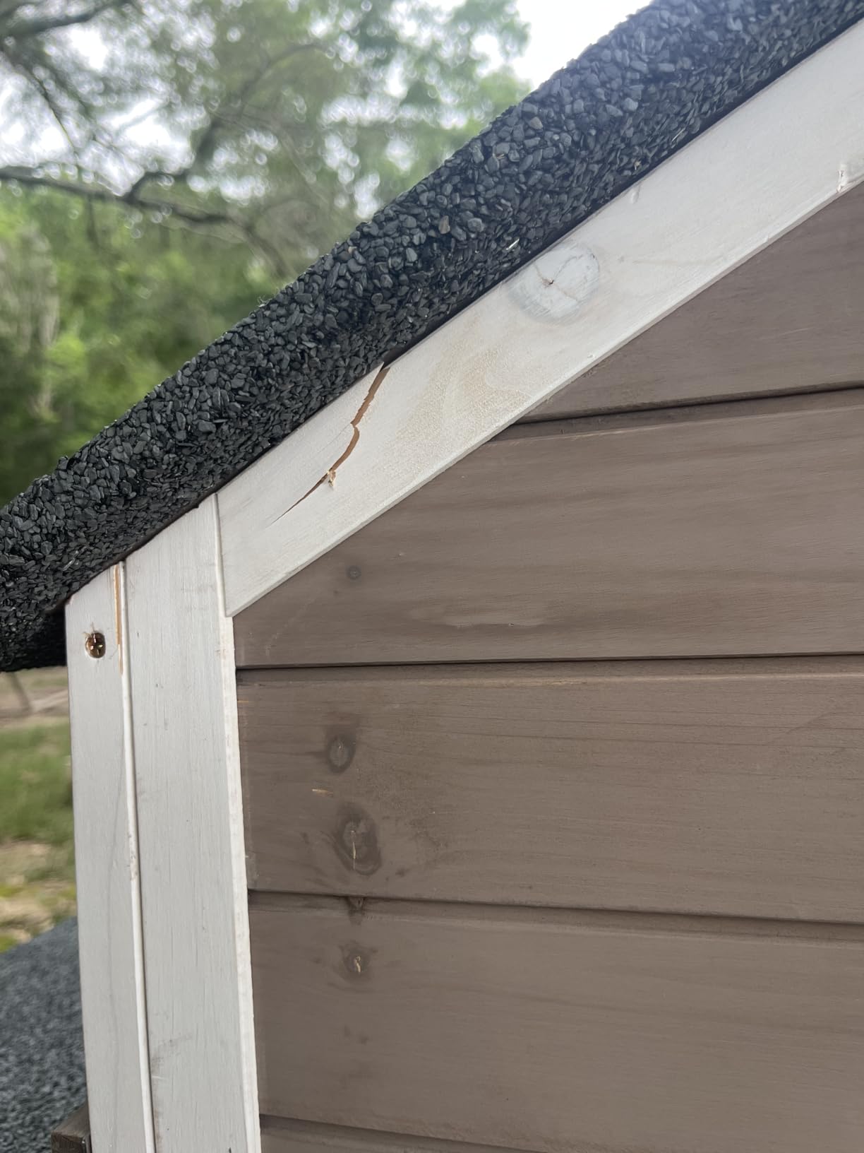 Aivituvin Chicken Coop with Nesting Box and Stand, Outdoor Elevated Hen House Wooden Poultry Coops with Weatherproof Asphalt Roof, Leakproof Pull-Out Tray for 2-3 Chickens, Ducks - Grey customer photo 1