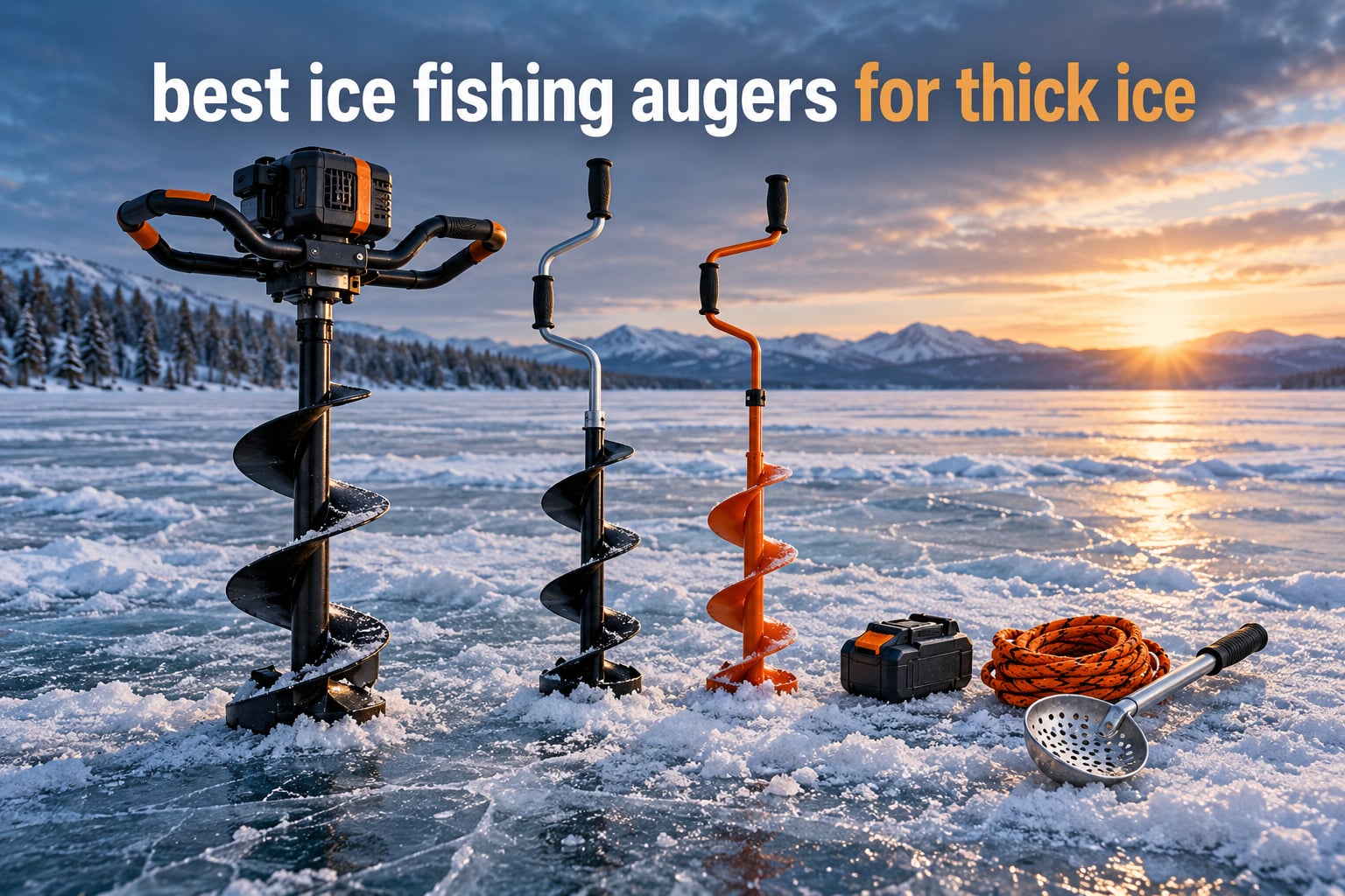 best ice fishing augers for thick ice