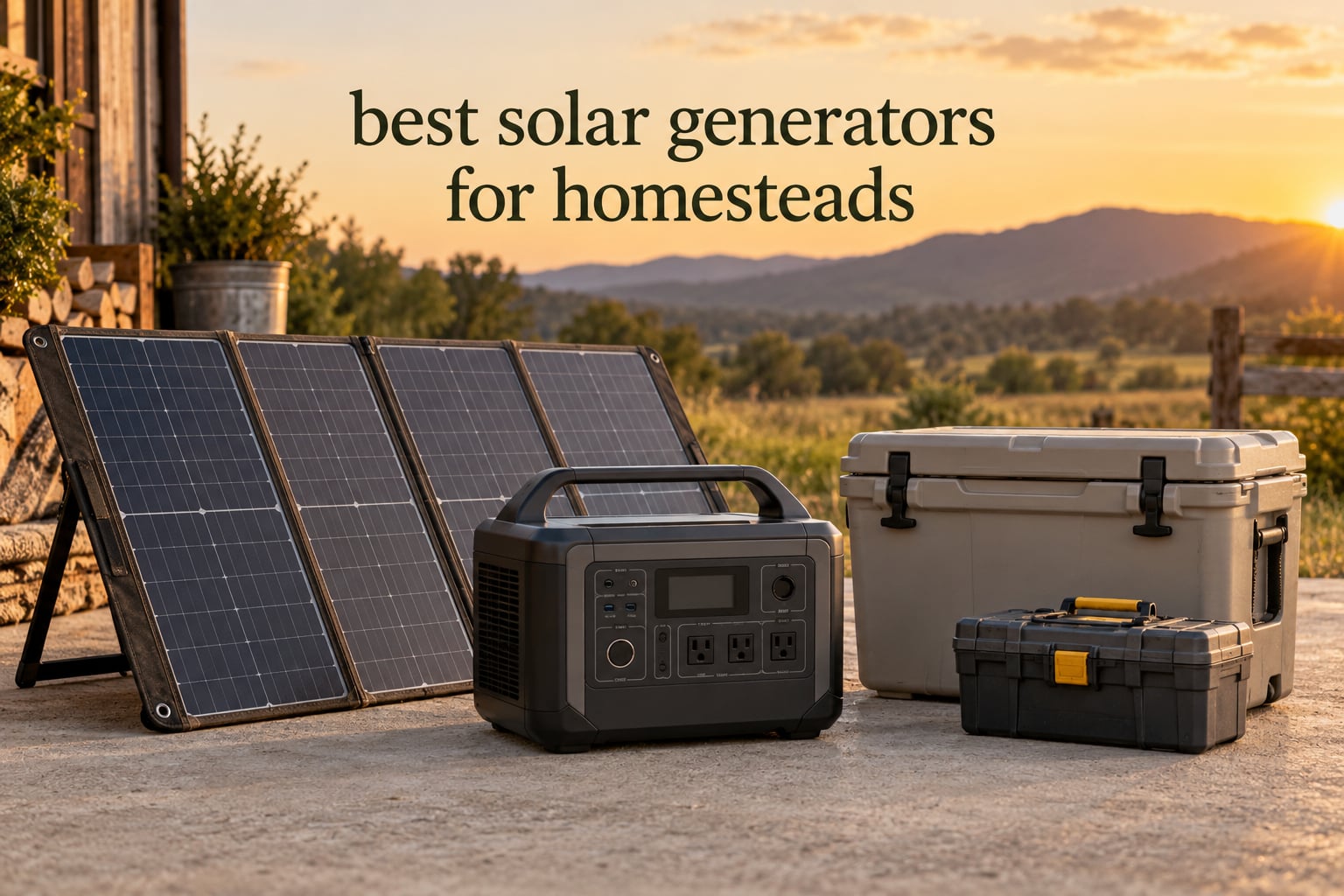 best solar generators for homesteads
