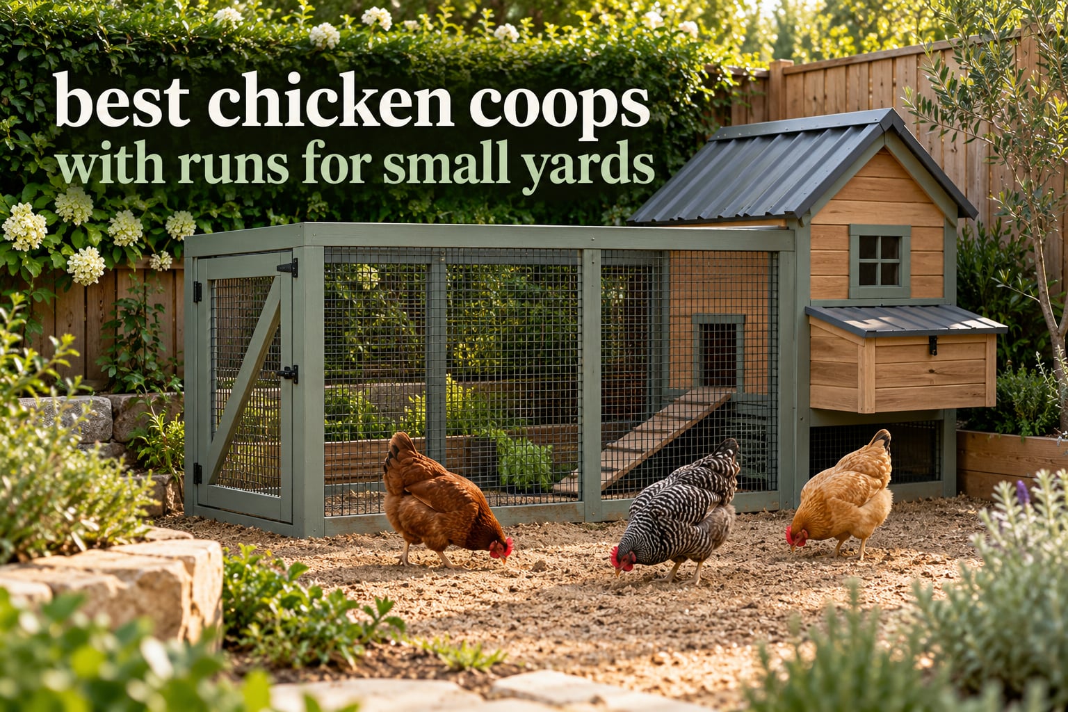 best chicken coops with runs for small yards