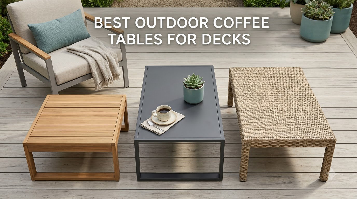 best outdoor coffee tables for decks